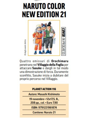 *PREORDER* NARUTO COLOR NEW EDITION 21