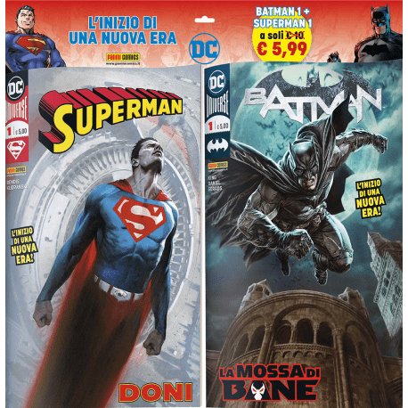 DC COMICS PACK (PANINI) BATMAN 1 + SUPERMAN 1