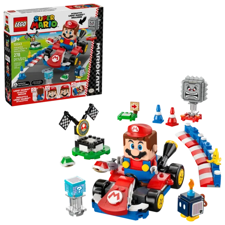 LEGO Super Mario 72043 Mario Kart™ – LEGO® Mario™ interattivo e Kart standard