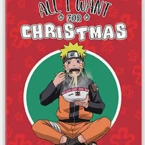 NARUTO SHIPPUDEN IMÁN ALL I WANT FOR CHRISTMAS