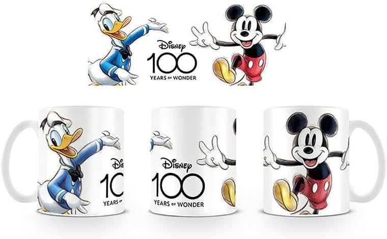 MICKEY & DONALD DISNEY 100TH MUG
